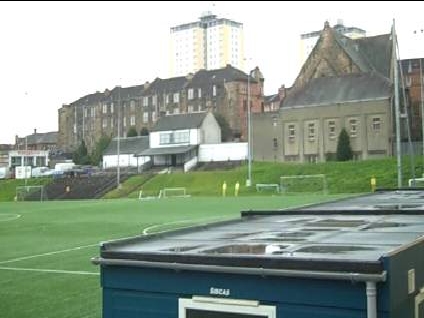 The world's oldest football stand at Lesser Hampden